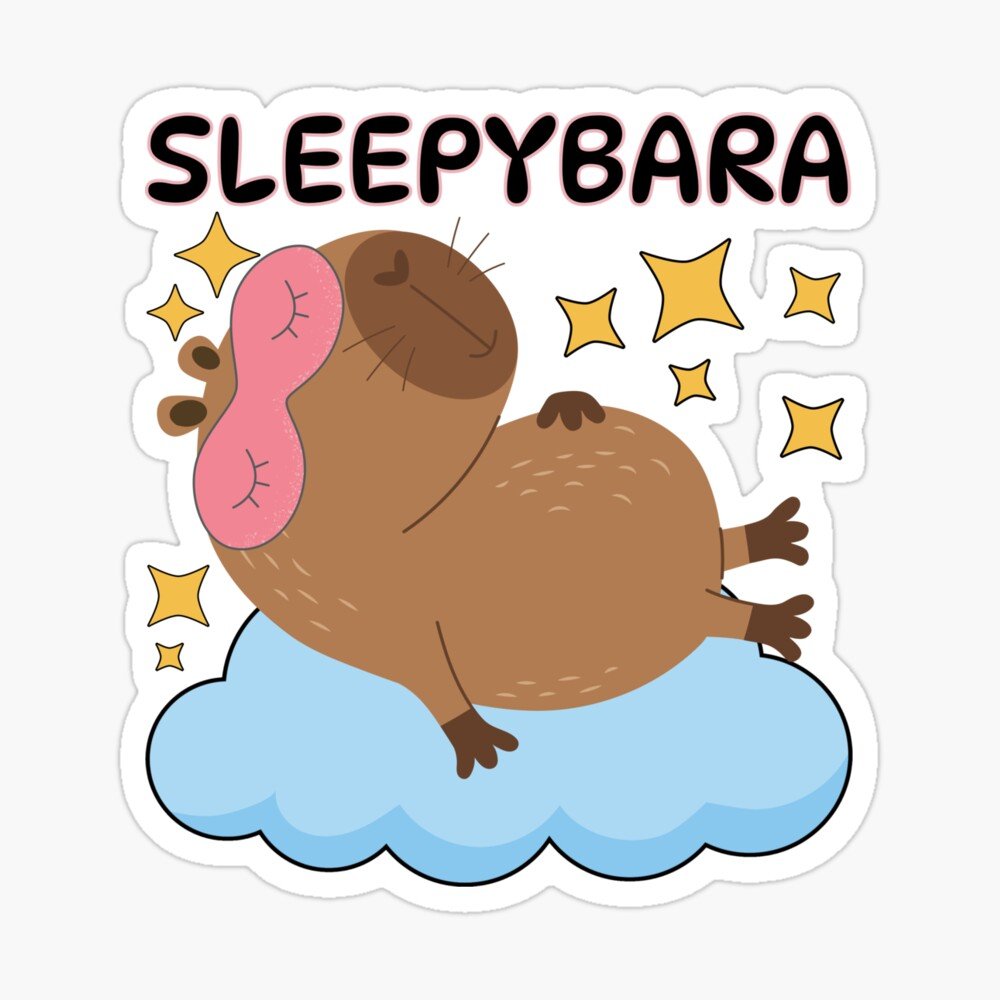 capybara-funny-sticker-sleepybara-