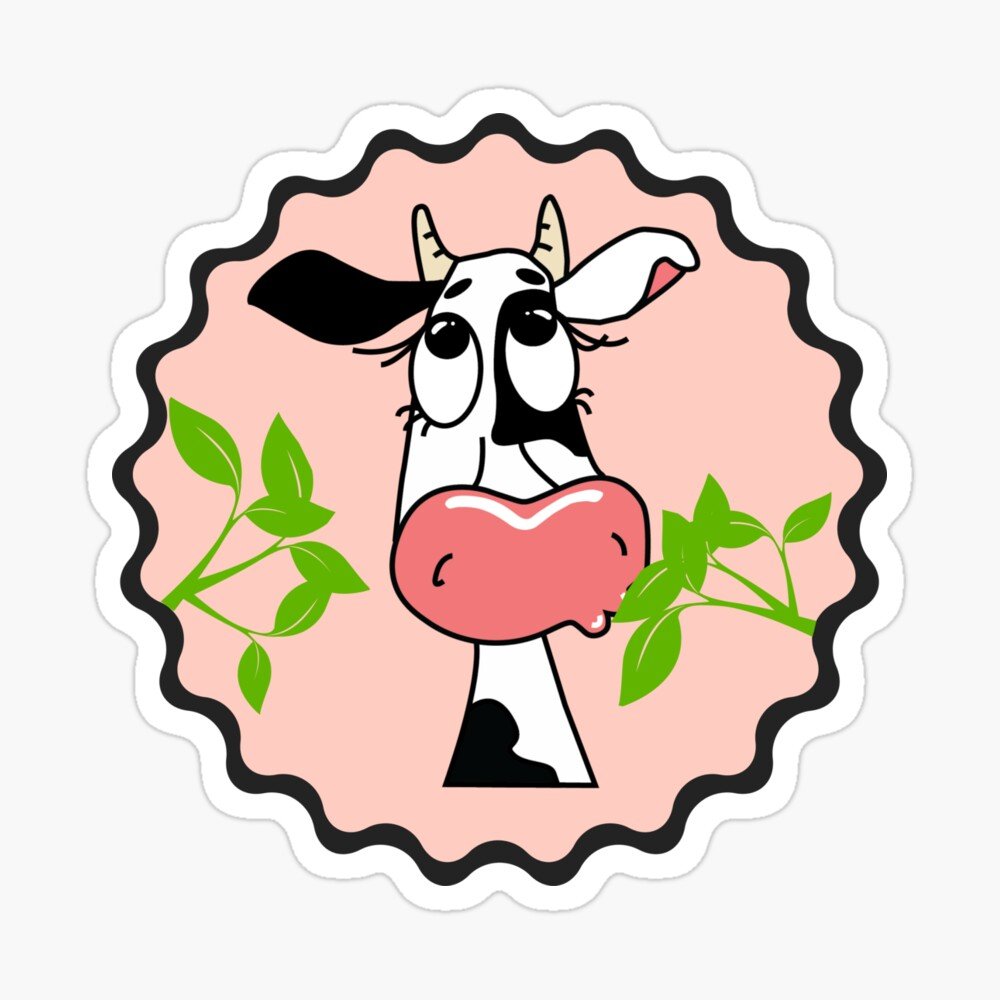 cowplant-funny-sticker